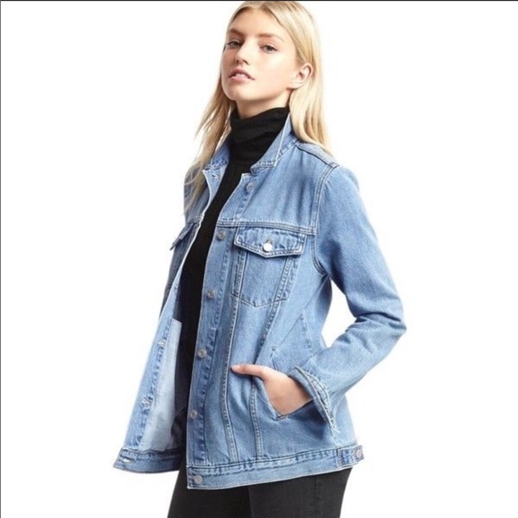 Oversized denim jacket - Picture 2 of 6